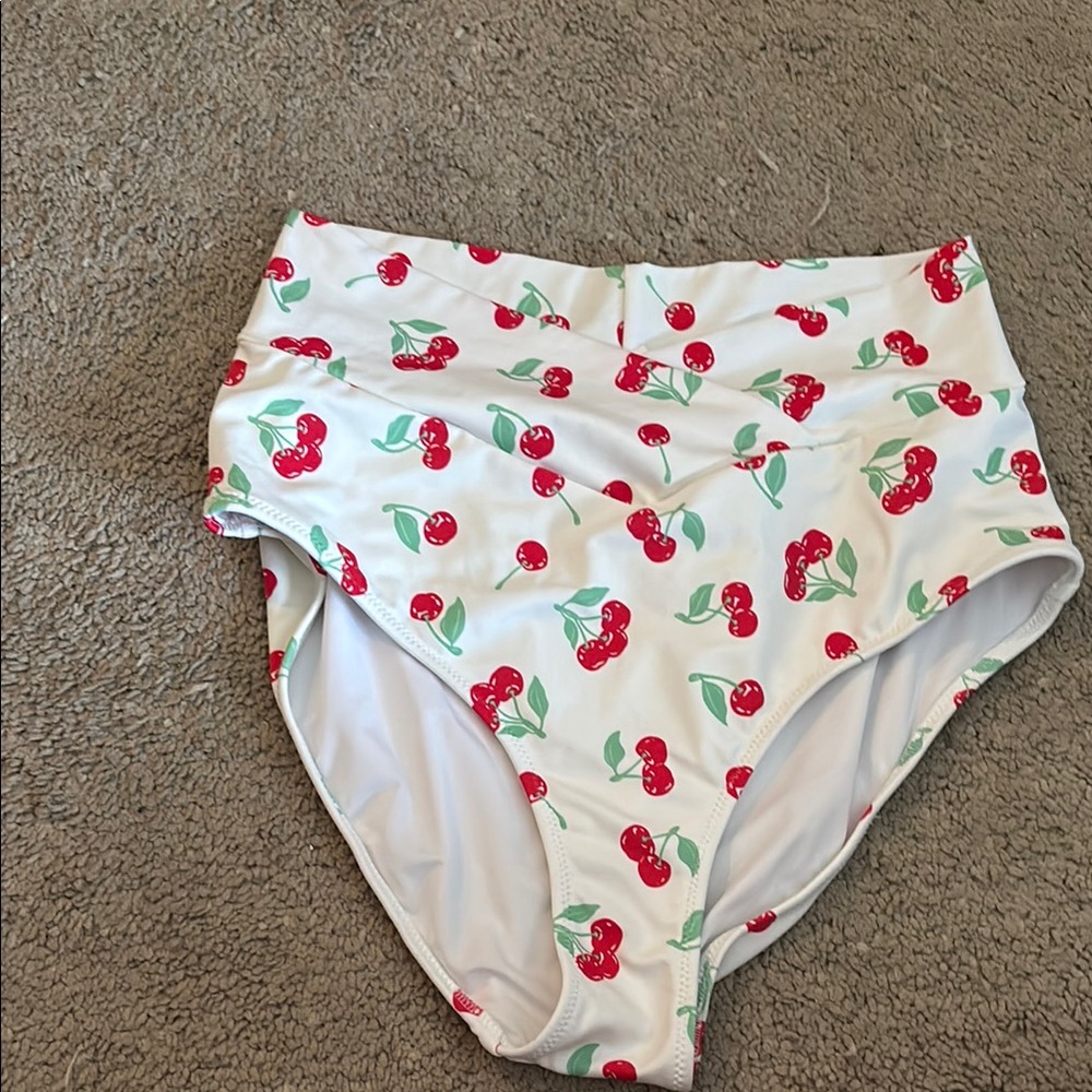Aerie Cherry Print Bikini Bottoms 001B